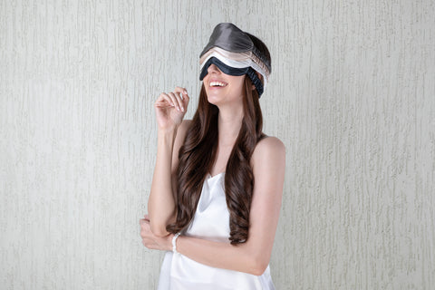 Silk Eye Mask - Grey