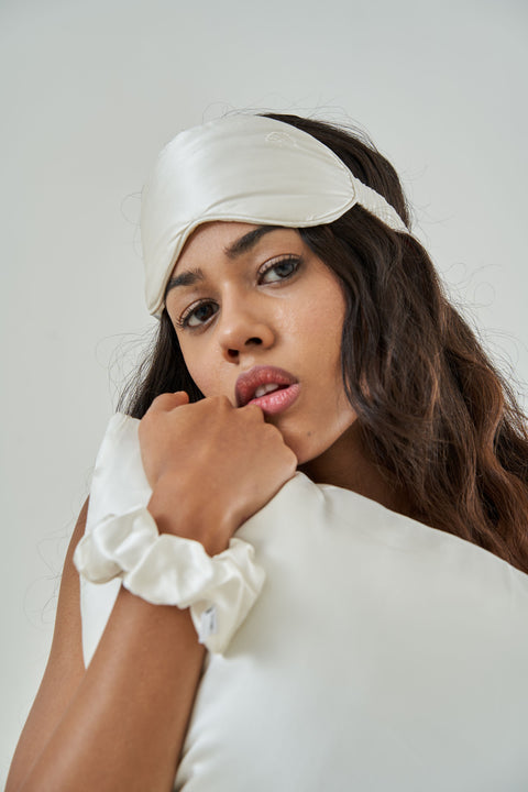 Silk Pillowcase and Eye Mask Set