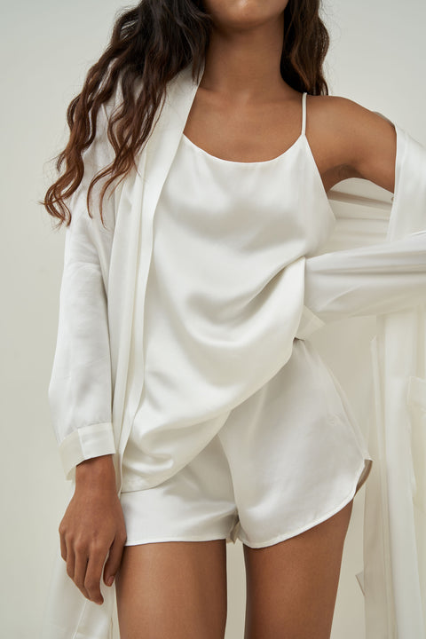 Silk Robe - White