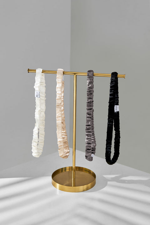 Silk Headband - Black